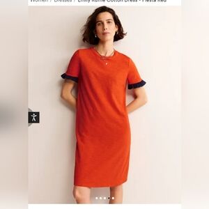 Boden Emily Ruffle Cotton Dress